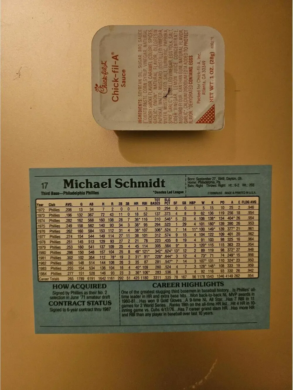 Donruss mike schmidt